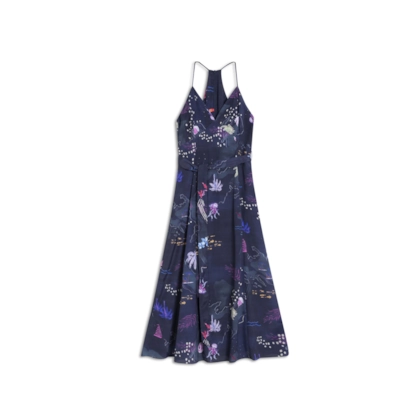 Vestido Cedro Viscose Dark Navy