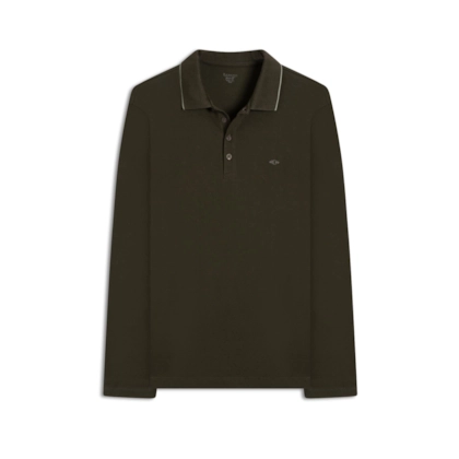  Polo Piquet Gola Canelada Ml Ba Floresta