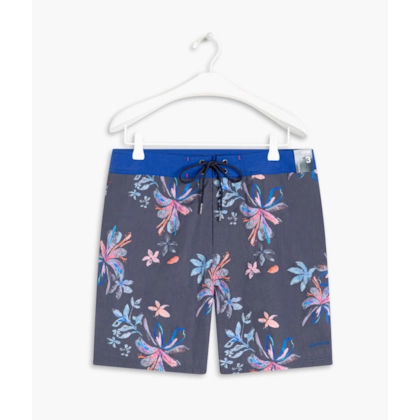 Beach Short Surf Soft Flower Dark Navy
