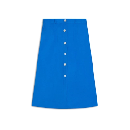 Saia Lagoa Linho Blend Liso Royal