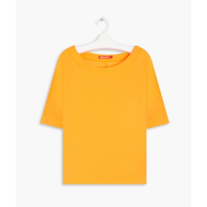 Blusa Dani Cetim Liso Amarelo