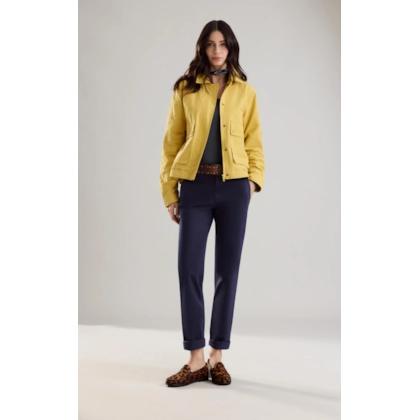 Calça Chino Reta Nancy Old Purple