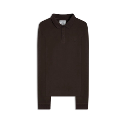 Polo Rugby Quadrile Ml Basic Fit Tabaco