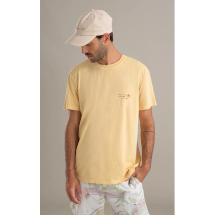 T-Shirt Surfing Team Washed Mc Bf Amarelo