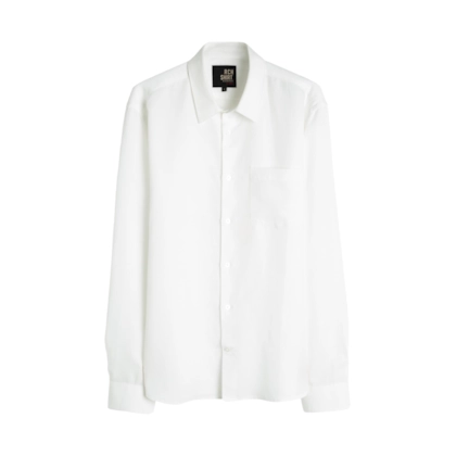 Camisa Linho Blend Tencel Ml Branco