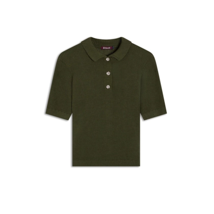 Tricot Polo Haya Techno Verde Militar