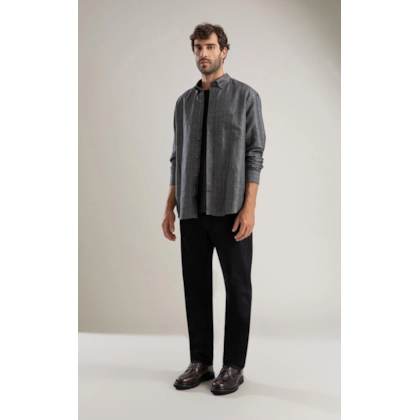 Calça First Black Custom Fit Five Pockets 2030-Lav.Black C/ Luva