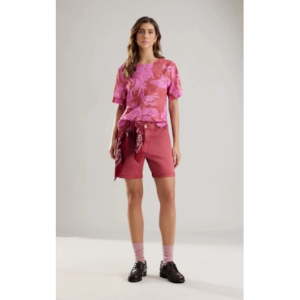 Blusa Emili Fenix Arabesc Algodao Pink