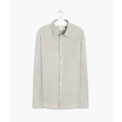 Camisa Linho  Olympic Ml Tabaco