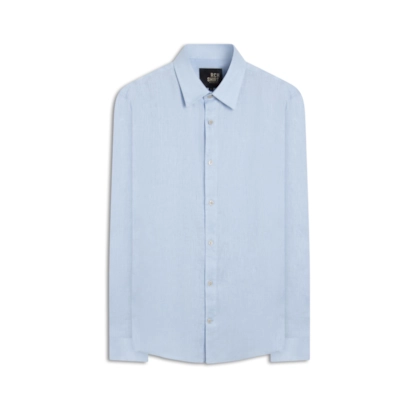 Camisa Puro Linho  Uni Ml Azul Claro