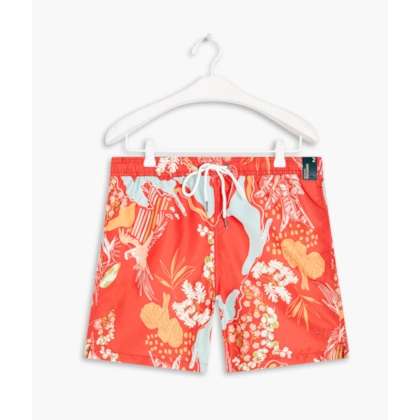 Short Praia Tropical Mapa Coral