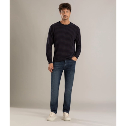 Calca High Confort Blue Custom Fit Vitor 2108-Lav.Escuro C/ Used