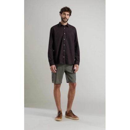 Camisa Tricoline Cássio Ml Marinho