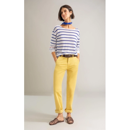 Calca Rain Chino Reta Mostarda