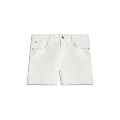 Bermuda 5pockets White Denim Branco