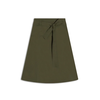  Saia Alana Linho Blend Liso Verde Army