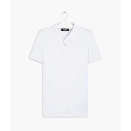 Polo Special Grid Pima Mc Branco