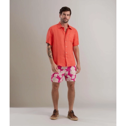 Beach Short Algas Regular  Pink