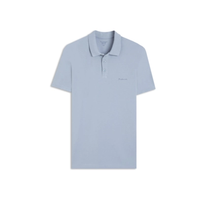 Polo Piquet Washed Bf Azul Seco