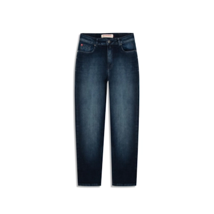 Calça High Comfort Dark Flame Mom Liz Lav.Escuro C/ Used