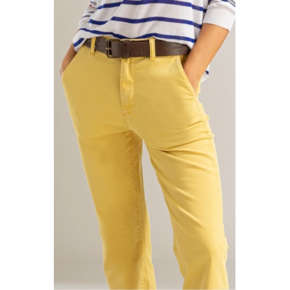 Calca Rain Chino Reta Mostarda