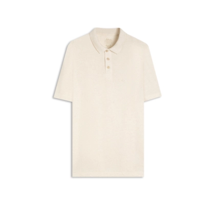 Polo Favo Linho Bf Natural