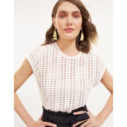 T-Shirt Suede Perfurado