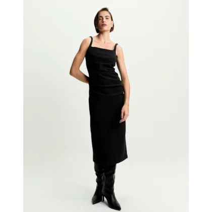 Vestido Drapeado Mescla 360