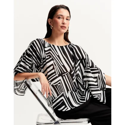 Blusa Gráfico Diagonal