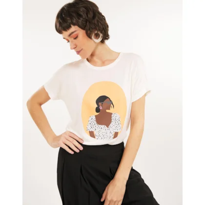 T-Shirt Mulher Poá