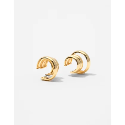 Brinco Piercing Argolas Dourado