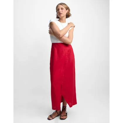 Saia Transpassada Linho