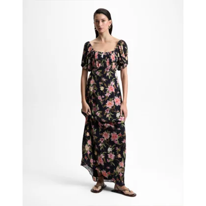 Vestido Midi Floral Botanique