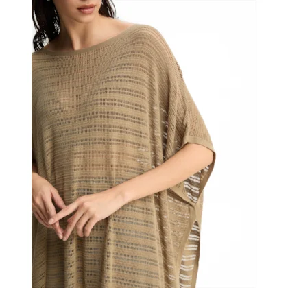 Blusa Tricot Ampla Vazada