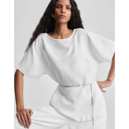 Blusa Linho Alongada