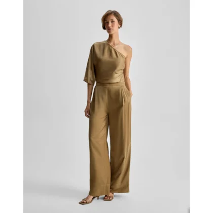 Calça Pantalona Pregas