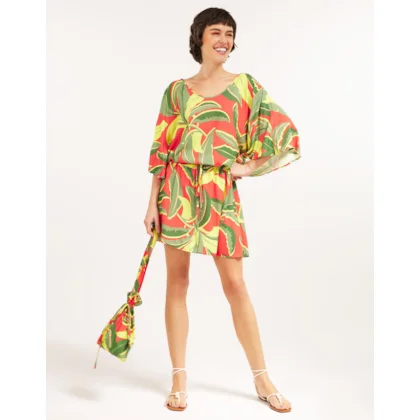 Vestido Curto Amarração Bananeira