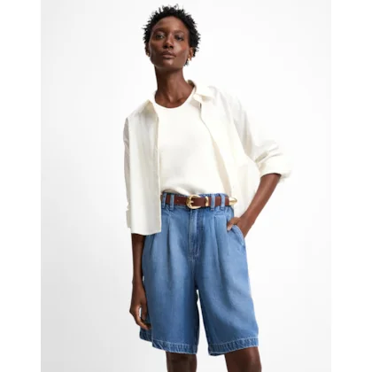 Bermuda Alfaiatada Pregas