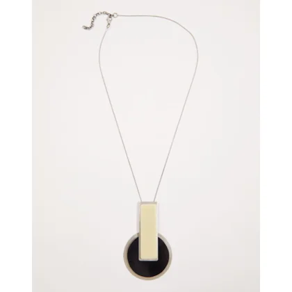 Colar Metal e Resina