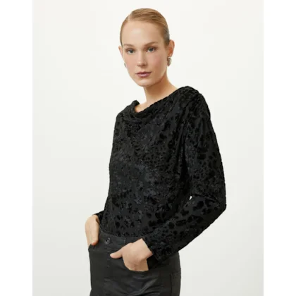 Blusa Malha Veludo Onça