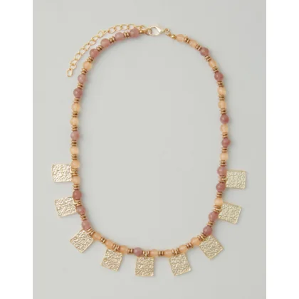 Colar Curto Mix De Pedras Naturais