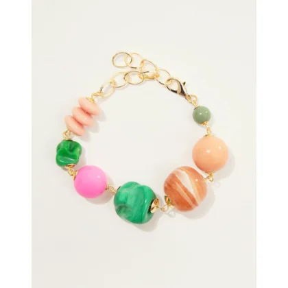 Pulseira Mix Resina e Muranos