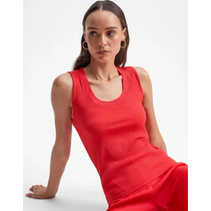 Regata Malha Retilínea Decote u