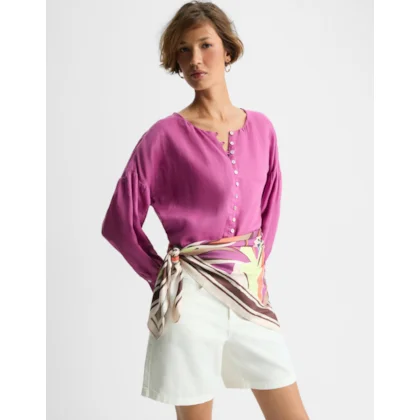 Blusa Linho Franzidos