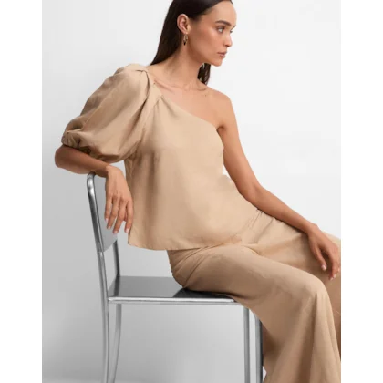 Blusa Pregas Assimétrica