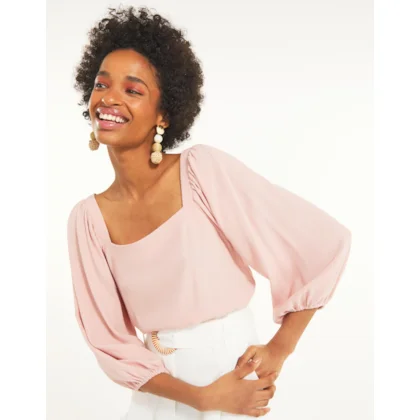 Blusa Decote Quadrado