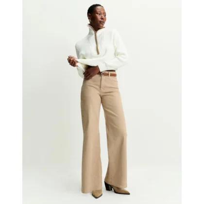 Calça Color Wide Cintura Alta