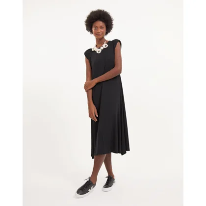 Vestido Malha Ombreira