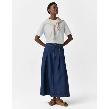 Saia Jeans Estruturada