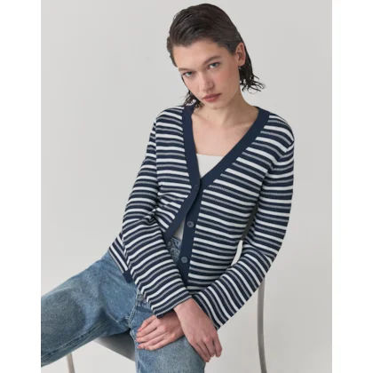 Cardigan Tricot Listrado